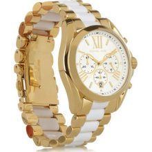 Michael Kors - Two-tone stainless steel chronograph watch