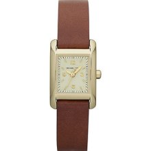 Michael Kors Watch Women's Chocolate Tone Leather Strap 22x20mm Mk2258