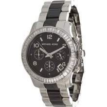 Michael Kors Women's MK5677 Two-Tone Stainless-Steel Quartz Watch with Black Dial