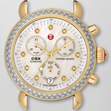 Michele CSX 36 Diamond-Bezel Watch Head, Two-Tone