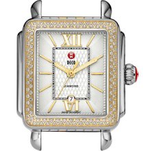 MICHELE 'Deco Diamond' Guilloche Dial Watch Case