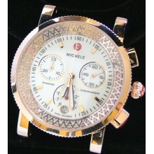 Michele Rose Gold Sport Sail.48 CT Diamond Watch 38mm MW01C01G1001 96 Diamonds