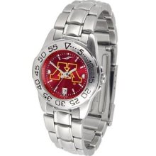 Minnesota Golden Gophers Ladies Stainless Steel Dress Watch