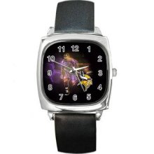 Minnesota Vikings Square Metal Watch 04