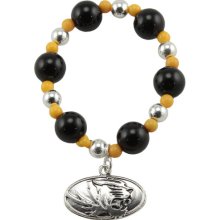 Missouri Tigers Logo Stretch Beaded Bracelet