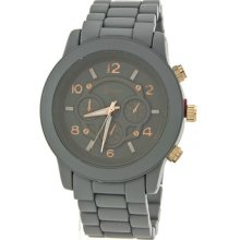 Mk Boyfriend Chronograph Style Geneva Large Bracelet Watch- Unisex