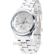 Mk Chrono Style Geneva Fashion Bracelet Watch