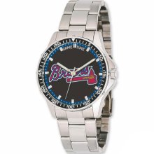 MLB Watches - Men's Atlanta Braves Stainless Steel Major League Baseball Watch