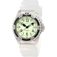 Momentum Men's 1M-Dv00l1t M1 Lime Dial Transparent Silicone Rubber Watch