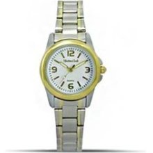 Montres Carlo Ladies Classic Quartz Silver Dial Two-Tone Bracelet ...