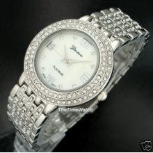 Mother Of Pearl Dial Geneva Ladies Or Men Watch Mv12mp