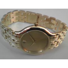 Movado 1984-1999 Solid 14k Yellow Gold Watch