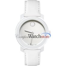 Movado Bold 3600023 Watch Large Unisex White Dial Quartz Movement