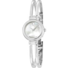 Movado Ladies Stainless Steel Harmony Diamonds Mother of Pearl Dial 0606353