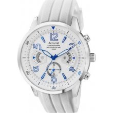 MS920WW Accurist Mens Chronograph White Watch