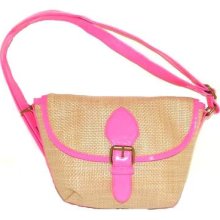 Mstylelab Cross Body Hot Pink Neon Color Strap