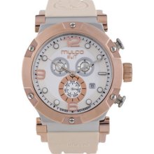 Mulco Mw5-1623-113 Nuit Track Beige Band Swiss Movement Watch