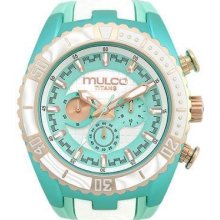 Mulco Titans Wave Chronograph Unisex Watch Msrp $255 (mw5-1836-433)