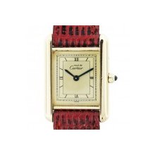 Must De Cartier Vermeil Tank Style Ladies Watch