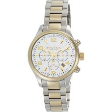 Nautica Chronograph Two-tone Bracelet White Dial Women's watch #N20060M