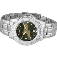 NCAA Purdue State University Mens Stainless Watch COMPM-A-PUB - DEALER