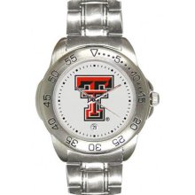 NCAA - Texas Tech Red Raiders Men's Sport ''Game Day Steel'' Watch