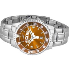 NCAA University of Texas Mens Stainless Watch COMPM-AC-TXL - DEALER