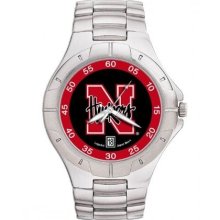 Nebraska Corn Huskers Pro II Stainless Steel Watch