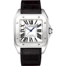 NEW Cartier Santos 100 Automatic Stainless Steel W20073X8