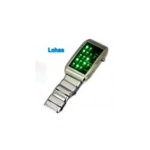 new fashion digital led watches of all stainless steel with gift tin b