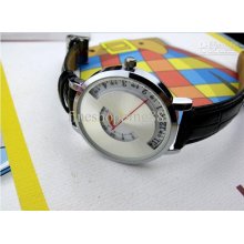 New Fashion Quartz Watch Characteristic Dial Move Watch With Leather