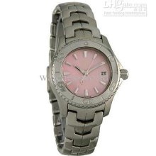 New Hy Ladies Pink Mop Dial Quartz Movement Silver Women Watch Wj131