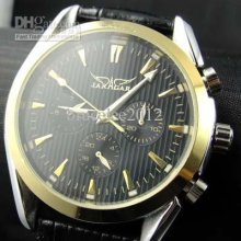 New Jaragar Classic Brand Luxury Men Leather Diver Mechanical Sport