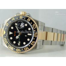 New Luxury Lls Automatic Men's Watch Ceramic Bezel Stainless 18kt Go