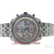 New Mens Racing White Dial Automatic Sport Stainless Steel Men's Mec