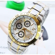 New Quartz Watch Stainless Steel Automatic Men' Date Men Sport Watch