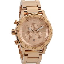 Nixon 42-20 Chrono Watch - All Rose Gold