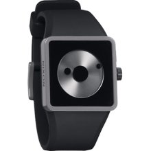 Nixon Men's Newton A116007-00 Black Polyurethane Analog Quartz Watch with Black Dial