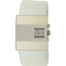 Nixon Men's Rotolog Leather A029843-00 White Leather Quartz Watch ...