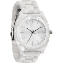 Nixon Unisex The Time Teller Acetate White Granite Watch