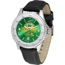 North Dakota State Bison NDSU Mens Leather Anochrome Watch