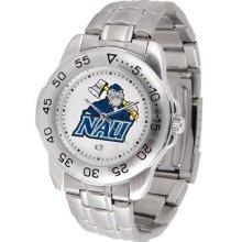 Northern Arizona Lumberjacks Men's Stainless Steel Logo Watch