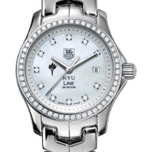 NYU TAG Heuer Watch - Women's Link Watch w/ Diamond Bezel at M.LaHart