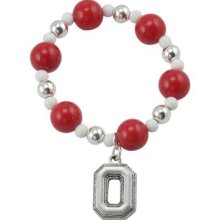 Ohio State Buckeyes Logo Stretch Beaded Bracelet