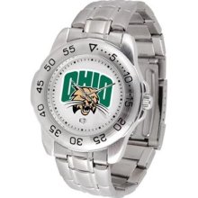 Ohio University Men's Stainless Steel Logo Watch