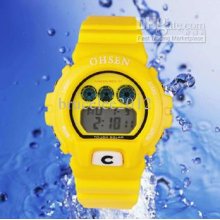 Ohsen Led Watches Men Sport Digital Dive Boy Candy Silicone Mens G 6