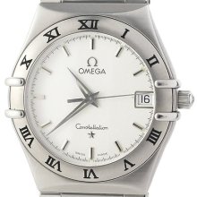 Omega Constellation Stainless Steel Swiss Quartz Mens 35mm Watch