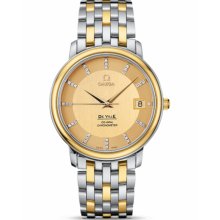 Omega Men's De Ville Champagne Dial Watch 4374.15.00