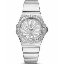 Omega Women's Constellation Diamond Pave Dial Watch 123.55.31.20.55.011