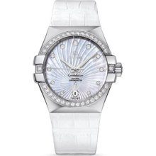 Omega Women's Constellation Mother Of Pearl & Diamonds Dial Watch 123.18.35.20.55.001